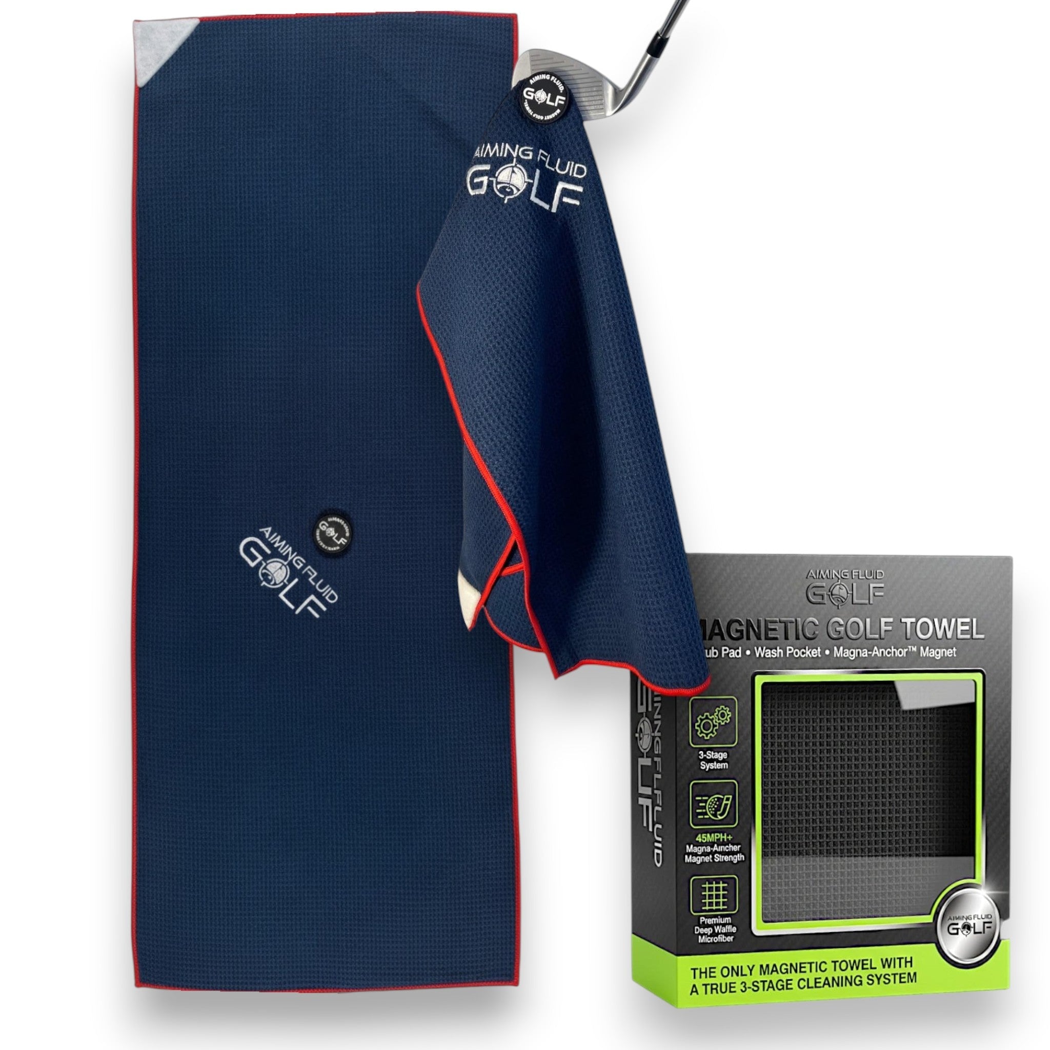 Magna-Anchor™ Magnetic Golf Towel – The 40 (16×40)